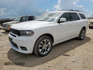 2019 Dodge Durango GT Plus with VIN 1C4RDJDG4KC606427, listed as a Copart auction lot 62508805 with 84,234 mi miles and Salvage title. Bid and sale history available at DreamBid. Image 1.