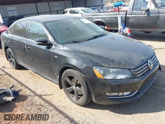 2015 Volkswagen Passat 1.8T Limited Edition with VIN 1VWAT7A36FC118099, listed as a IAAI auction lot 41919223 with 103,916 mi miles. Bid and sale history available at carsss.com. Image 1.