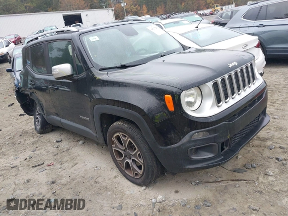 2017 Jeep Renegade Limited with VIN ZACCJBDB0HPE97445, listed as a IAAI auction lot 40727251 with 120,235 mi miles and . Bid and sale history available at DreamBid. Image 1.