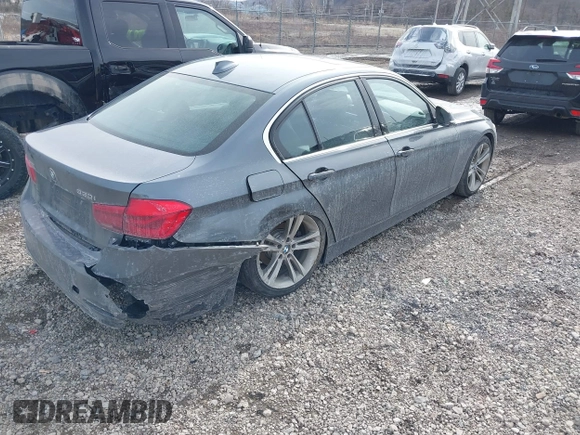 2017 BMW 3 Series 330i xDrive with VIN WBA8D9G30HNU65630, listed as a IAAI auction lot 41654369 with 150,962 mi miles. Bid and sale history available at carsss.com. Image 4.