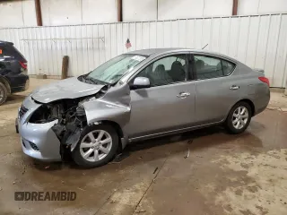2014 Nissan Versa S Plus with VIN 3N1CN7AP9EL828452, listed as a Copart auction lot 51077375 with 105,619 mi miles and Clean Title. Bid and sale history available at carsss.com. Image 1.