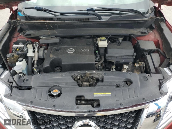 2015 Nissan Pathfinder SL with VIN 5N1AR2MN7FC640690, listed as a Copart auction lot 55817655 with 116,718 mi miles and Salvage title. Bid and sale history available at DreamBid. Image 12.