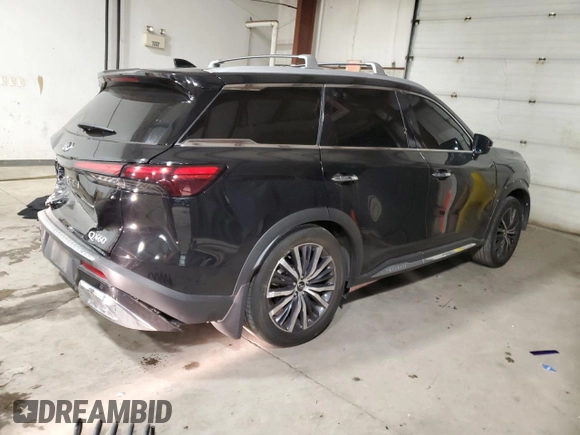 2022 Infiniti QX60 Sensory with VIN 5N1DL1GS6NC339921, listed as a Copart auction lot 83871054 with 23,570 mi miles and Salvage title. Bid and sale history available at DreamBid. Image 3.