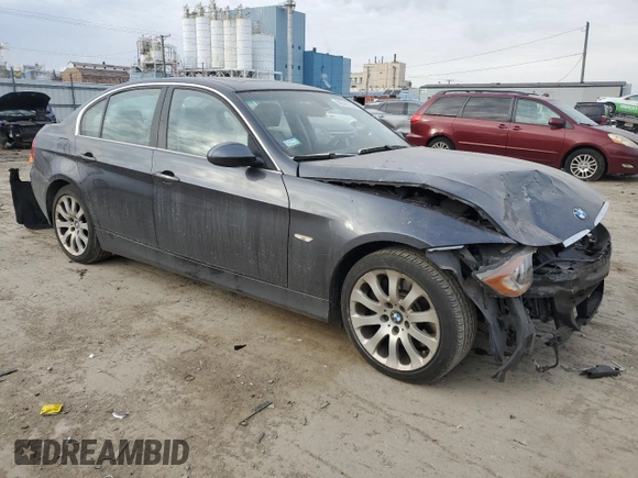 2007 BMW 3 Series 335xi with VIN WBAVD53557A006134, listed as a Copart auction lot 88681235 with 59,840 mi miles and Salvage Title. Bid and sale history available at carsss.com. Image 4.
