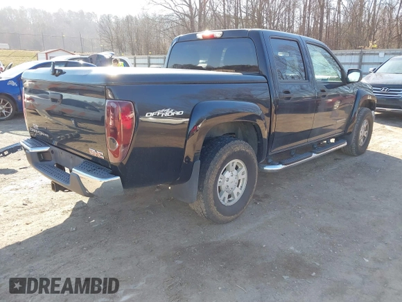 2005 GMC Canyon 1SE SLE Z71 with VIN 1GTDS136358126539, listed as a IAAI auction lot 41652022 with 295,887 mi miles. Bid and sale history available at carsss.com. Image 4.