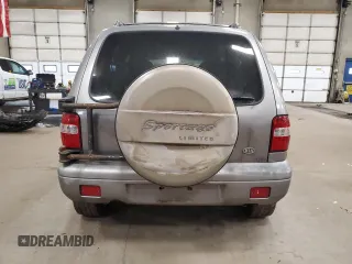 2001 Kia Sportage with VIN KNDJA723615043568, listed as a Copart auction lot 83738434 with 113,739 mi miles and Clean Title. Bid and sale history available at carsss.com. Image 6.