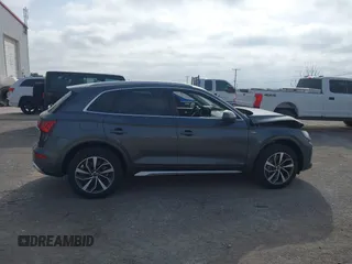 2023 Audi Q5 S line Premium Plus with VIN WA1EAAFY3P2145953, listed as a IAAI auction lot 42077197 with 22,415 mi miles and . Bid and sale history available at DreamBid. Image 13.