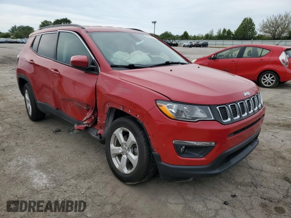 2019 Jeep Compass Latitude z VIN 3C4NJDBB2KT597540, wystawiony jako Copart lot #57686275 z przebiegiem 84 501 mil mil oraz Szkoda całkowita • Salvage title. Historia ofert i sprzedaży dostępna na DreamBid. Obrazek 4.