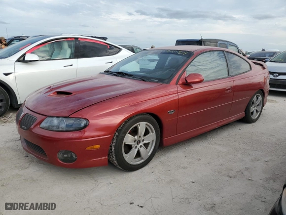 2006 Pontiac GTO with VIN 6G2VX12U66L568064, listed as a Copart auction lot 76411764 with 109,753 mi miles and Salvage Title. Bid and sale history available at carsss.com. Image 1.