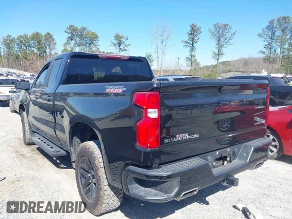 2020 Chevrolet Silverado 1500 Custom Trail Boss with VIN 1GCRYCEFXLZ132648, listed as a IAAI auction lot 41683794 with 111,782 mi miles and . Bid and sale history available at DreamBid. Image 3.