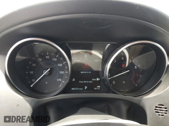 2020 Jaguar F-Pace 25t Premium with VIN SADCJ2FX6LA654904, listed as a Copart auction lot 62610455 with 82,721 mi miles and Salvage title. Bid and sale history available at DreamBid. Image 9.