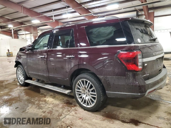 2023 Ford Expedition Limited with VIN 1FMJU2A82PEA21126, listed as a Copart auction lot 46068165 with 36,438 mi miles and Non Repairable. Bid and sale history available at carsss.com. Image 2.