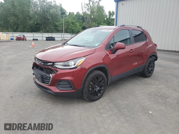 2021 Chevrolet Trax LT with VIN KL7CJPSB0MB311968, listed as a Copart auction lot 62835965 with 92,365 mi miles and Salvage title. Bid and sale history available at DreamBid. Image 1.