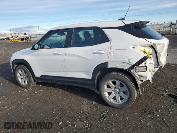 2021 Chevrolet TrailBlazer LS with VIN KL79MMS23MB036063, listed as a Copart auction lot 50082225 with 34,156 mi miles and Salvage Title. Bid and sale history available at carsss.com. Image 2.