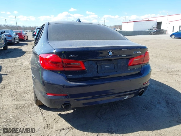 2019 BMW 5 Series 530i xDrive with VIN WBAJA7C55KG912518, listed as a IAAI auction lot 41846385 with 58,262 mi miles. Bid and sale history available at carsss.com. Image 16.