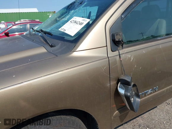 2005 Nissan Titan SE with VIN 1N6AA06A25N504347, listed as a IAAI auction lot 42384240 with 257,729 mi miles and . Bid and sale history available at DreamBid. Image 13.
