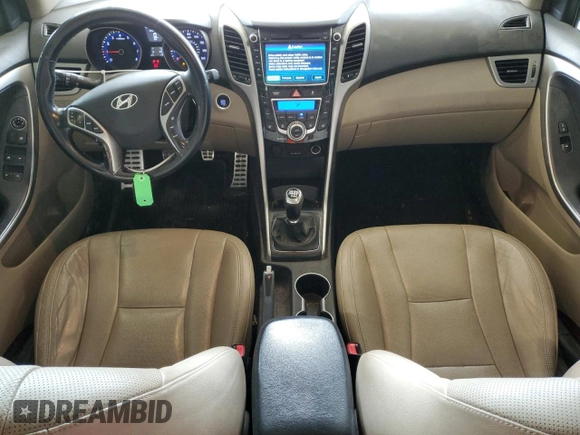 2014 Hyundai Elantra GT with VIN KMHD35LH1EU165767, listed as a Copart auction lot 53121305 with 111,523 mi miles and Salvage Title. Bid and sale history available at carsss.com. Image 8.