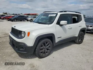 2018 Jeep Renegade Latitude z VIN ZACCJBBB1JPH49549, wystawiony jako Copart lot #58310135 z przebiegiem 75 477 mil mil oraz Szkoda całkowita • Salvage title. Historia ofert i sprzedaży dostępna na DreamBid. Obrazek 1.