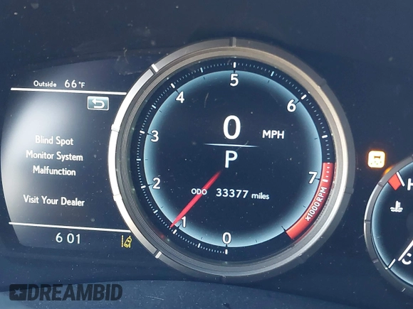2016 Lexus GS 350 with VIN JTHBZ1BLXGA003499, listed as a IAAI auction lot 41576053 with 33,377 mi miles. Bid and sale history available at carsss.com. Image 15.