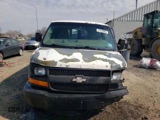 2010 Chevrolet Express Cargo Van with VIN 1GCUGADX0A1100654, listed as a Copart auction lot 47570865 with 0 mi miles and Salvage Title. Bid and sale history available at carsss.com. Image 5.