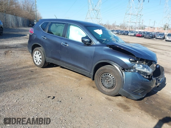 2014 Nissan Rogue S with VIN 5N1AT2MK0EC867435, listed as a IAAI auction lot 41825081 with 1 mi miles. Bid and sale history available at carsss.com. Image 1.