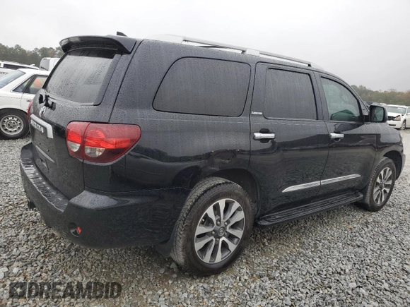 2020 Toyota Sequoia Limited with VIN 5TDKY5G12LS074213, listed as a Copart auction lot 80369414 with 92,114 mi miles and Salvage Title. Bid and sale history available at carsss.com. Image 3.