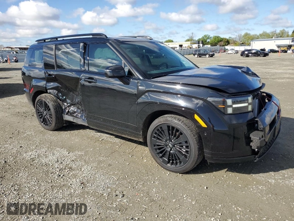 2024 Hyundai Santa Fe Calligraphy with VIN 5NMP5DG14RH001588, listed as a Copart auction lot 51533755 with 13,076 mi miles and Salvage title. Bid and sale history available at DreamBid. Image 4.