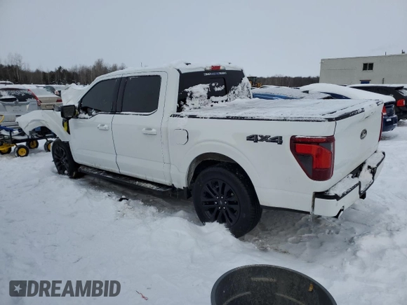 2024 Ford F-150 XLT with VIN 1FTEW3LP7RFB99251, listed as a Copart auction lot 43897365 with 3,595 mi miles and Salvage Title. Bid and sale history available at carsss.com. Image 2.
