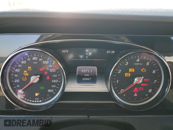 2017 Mercedes-Benz E 300 Luxury with VIN WDDZF4JB3HA016671, listed as a Copart auction lot 56997645 with 50,847 mi miles and Salvage title. Bid and sale history available at DreamBid. Image 9.