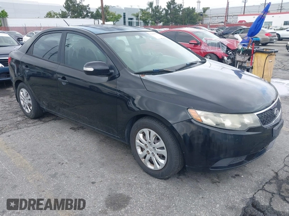 2012 Kia Forte EX with VIN KNAFU4A28C5490102, listed as a IAAI auction lot 42164395 with 167,444 mi miles. Bid and sale history available at carsss.com. Image 1.