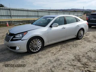 2014 Hyundai Equus Signature z VIN KMHGH4JH1EU086014, wystawiony jako Copart lot #81334014 z przebiegiem 73 139 mil mil oraz Szkoda całkowita • Salvage title. Historia ofert i sprzedaży dostępna na DreamBid. Obrazek 1.