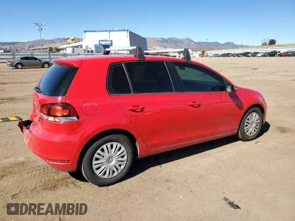 2012 Volkswagen Golf with VIN WVWDB7AJ6CW210177, listed as a Copart auction lot 45854635 with 166,161 mi miles and Salvage title. Bid and sale history available at DreamBid. Image 3.
