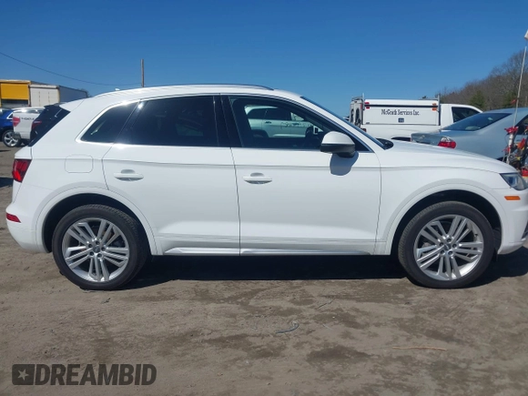 2018 Audi Q5 Premium Plus with VIN WA1BNAFY2J2082584, listed as a IAAI auction lot 41794887 with 53,877 mi miles. Bid and sale history available at carsss.com. Image 13.