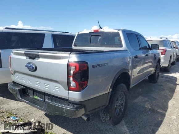 2024 Ford Ranger XLT with VIN 1FTER4GH7RLE09574, listed as a Copart auction lot 76097494 with 0 mi miles and Non Repairable. Bid and sale history available at carsss.com. Image 3.
