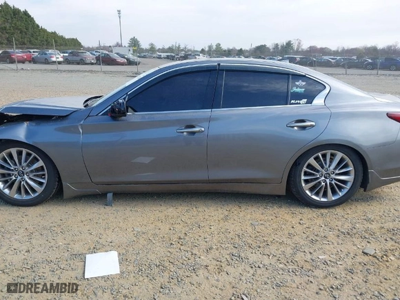 2021 Infiniti Q50 3.0t LUXE with VIN JN1EV7BRXMM755136, listed as a IAAI auction lot 41789234 with NaN miles. Bid and sale history available at carsss.com. Image 14.