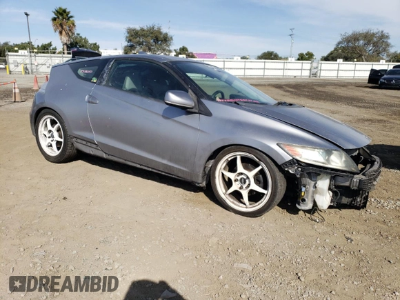 2012 Honda CR-Z with VIN JHMZF1C43CS000138, listed as a Copart auction lot 81556204 with 162,160 mi miles and Salvage Title. Bid and sale history available at carsss.com. Image 4.