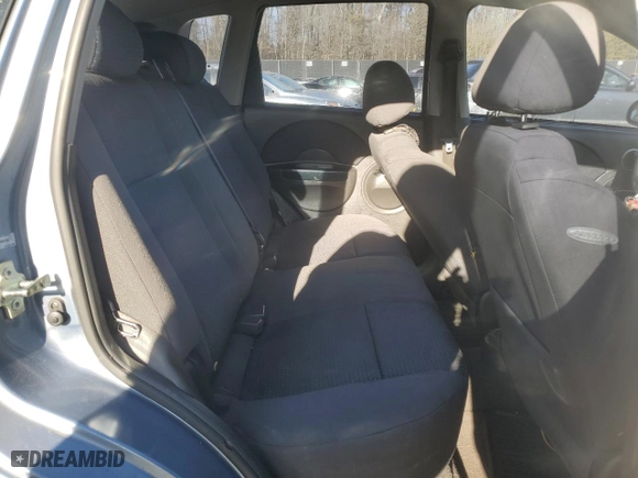2008 Chevrolet Aveo LS with VIN KL1TD66678B001668, listed as a Copart auction lot 42423035 with 107,500 mi miles and Salvage Title. Bid and sale history available at carsss.com. Image 10.