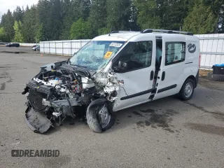 2018 Ram ProMaster City Cargo Tradesman with VIN ZFBERFAB9J6L83551, listed as a Copart auction lot 52212325 with Not provided miles and Salvage title. Bid and sale history available at DreamBid. Image 1.