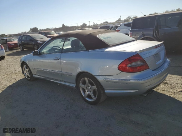 2006 Mercedes-Benz CLK-Class 5.0L with VIN WDBTK75G96T063626, listed as a Copart auction lot 73491074 with 129,085 mi miles and Clean Title. Bid and sale history available at carsss.com. Image 2.