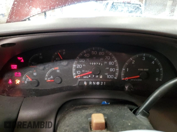 1997 Ford F-150 with VIN 2FTDF08W7VCB00590, listed as a Copart auction lot 50950465 with 105,733 mi miles and Clean title. Bid and sale history available at DreamBid. Image 9.