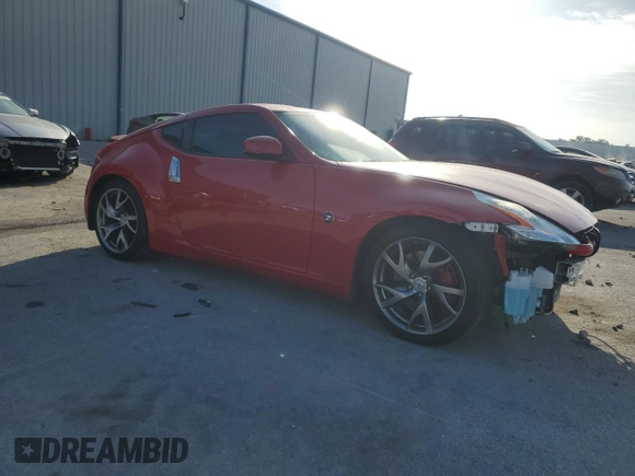 2014 Nissan 370Z with VIN JN1AZ4EHXEM631132, listed as a Copart auction lot 53753545 with 19,276 mi miles and Salvage Title. Bid and sale history available at carsss.com. Image 4.