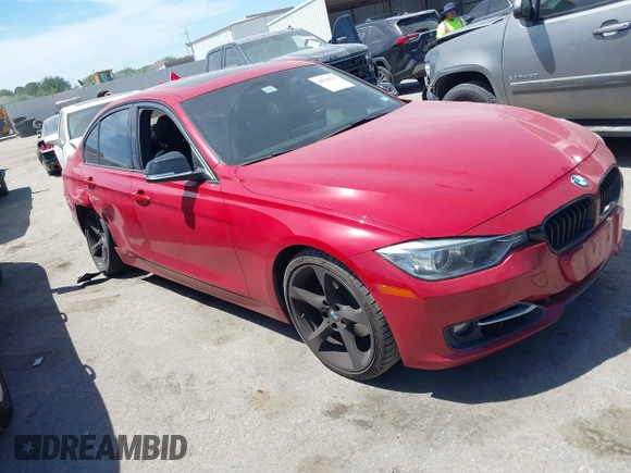 2012 BMW 3 Series 328i with VIN WBA3A5C57CFJ89565, listed as a IAAI auction lot 39130127 with 76,917 mi miles. Bid and sale history available at carsss.com. Image 1.
