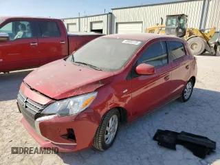 2022 Mitsubishi Mirage ES z VIN ML32AUHJ9NH001458, wystawiony jako Copart lot #48800135 z przebiegiem 39 722 mil mil oraz Szkoda całkowita • Salvage title. Historia ofert i sprzedaży dostępna na DreamBid. Obrazek 1.