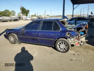 1990 Honda Accord LX with VIN JHMCB765XLC127200, listed as a Copart auction lot 80770574 with 142,628 mi miles and Salvage Title. Bid and sale history available at carsss.com. Image 2.