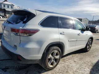 2015 Toyota Highlander Hybrid Limited with VIN 5TDDCRFH2FS008875, listed as a Copart auction lot 41837465 with 0 mi miles and Clean Title. Bid and sale history available at carsss.com. Image 3.