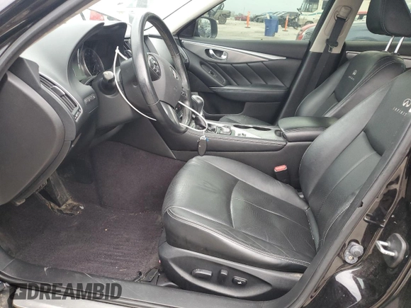 2014 Infiniti Q50 Premium with VIN JN1BV7AR1EM702315, listed as a Copart auction lot 51232075 with 141,429 mi miles and Salvage Title. Bid and sale history available at DreamBid. Image 7.