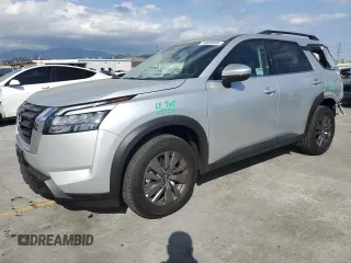 2025 Nissan Pathfinder SV with VIN 5N1DR3BA8SC240781, listed as a Copart auction lot 56686905 with 1,848 mi miles and Salvage title. Bid and sale history available at DreamBid. Image 1.