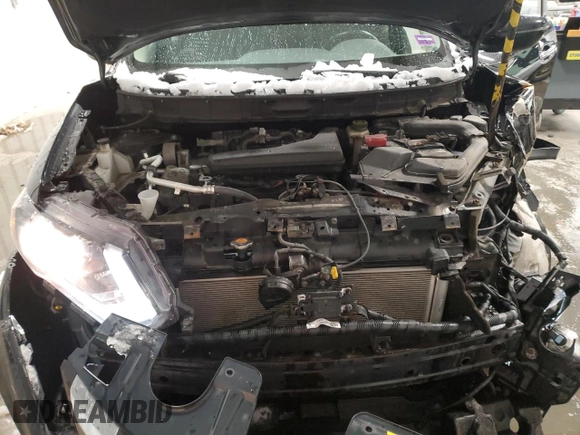 2017 Nissan Rogue SV with VIN KNMAT2MV7HP596269, listed as a Copart auction lot 50871375 with 61,676 mi miles and Salvage title. Bid and sale history available at DreamBid. Image 12.