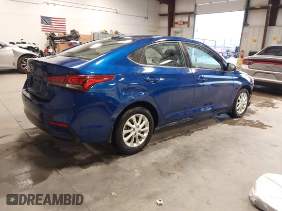 2019 Hyundai Accent SE with VIN 3KPC24A31KE080216, listed as a IAAI auction lot 40828159 with 53,496 mi miles. Bid and sale history available at carsss.com. Image 4.