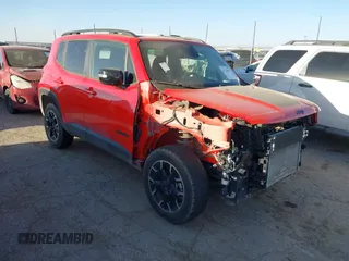2023 Jeep Renegade Latitude with VIN ZACNJDB14PPP44282, listed as a IAAI auction lot 41745597 with 15,887 mi miles and . Bid and sale history available at carsss.com. Image 1.